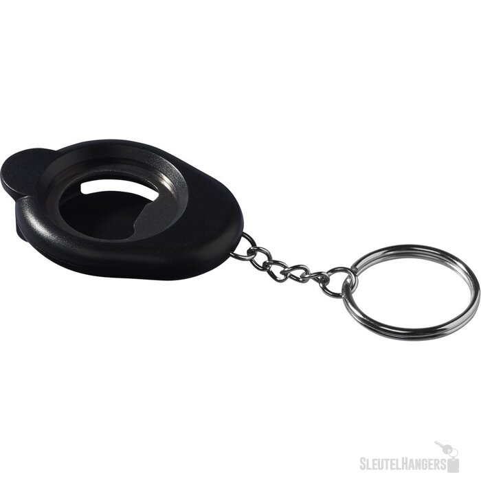 Cappi flesopener sleutelhanger Zwart