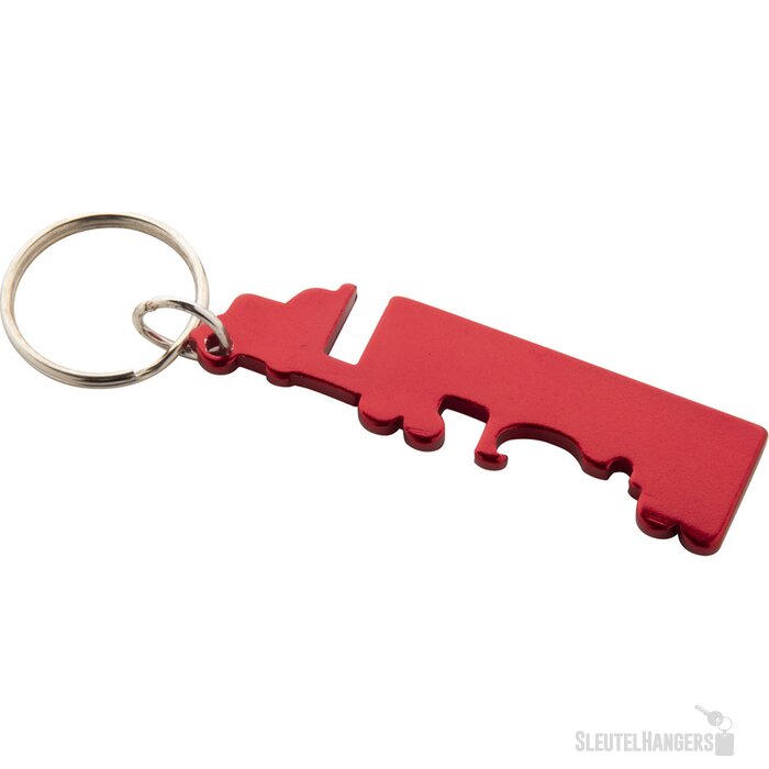 Peterby Sleutelhanger Met Flesopener Rood