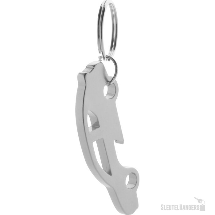 Auto Sleutelhanger Met Opener Zilver
