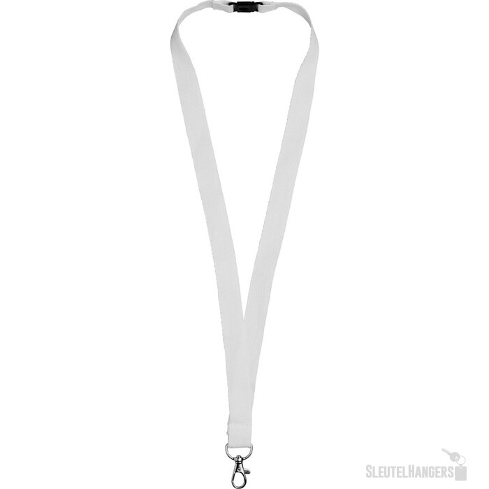 Dylan katoenen lanyard Wit