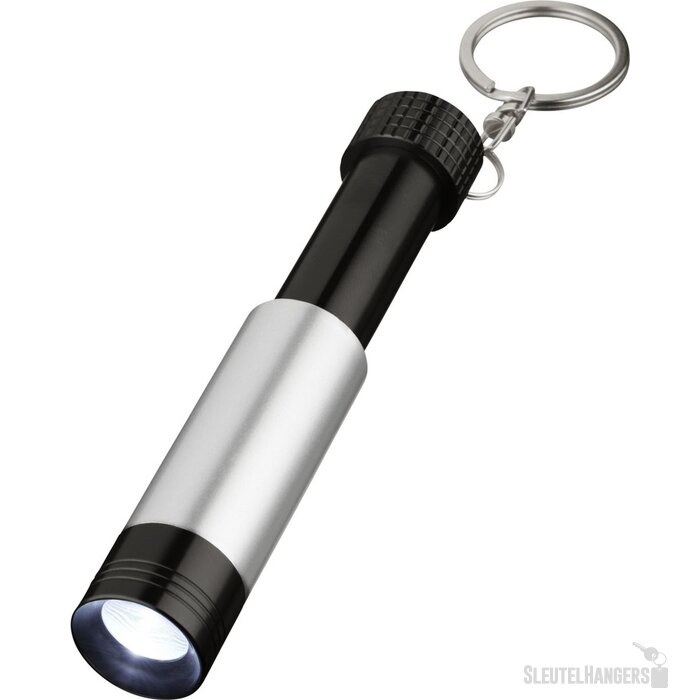 Bezou lichte sleutelhanger Zwart,Zilver Zwart, Zilver