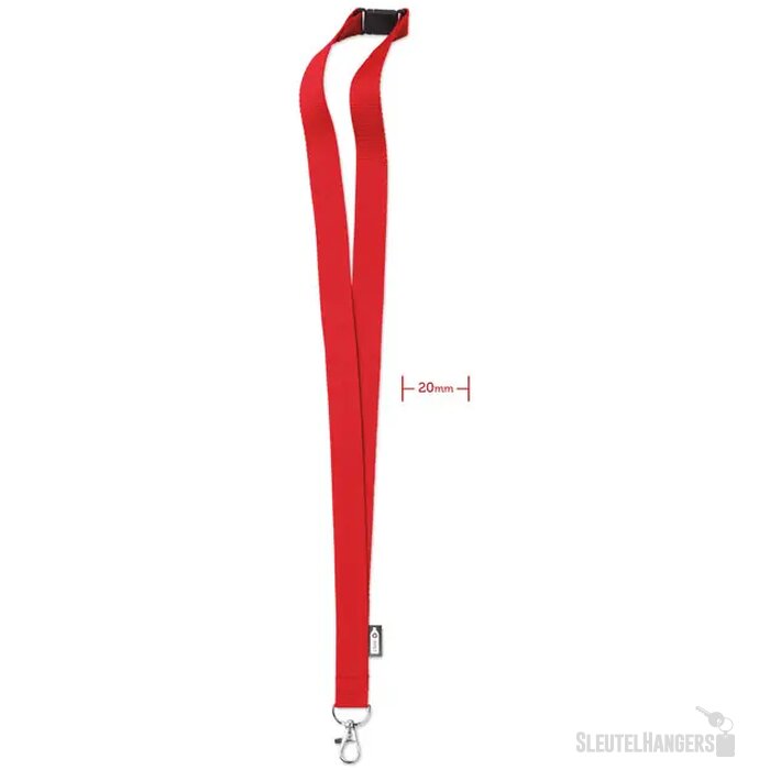 Rpet lanyard Lany rpet Rood
