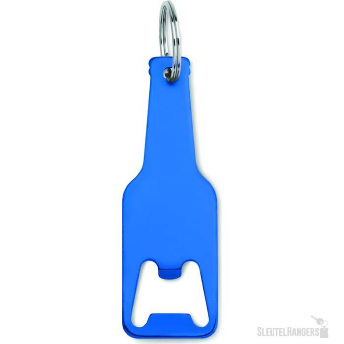 Aluminium sleutelhanger fles Botelia blauw