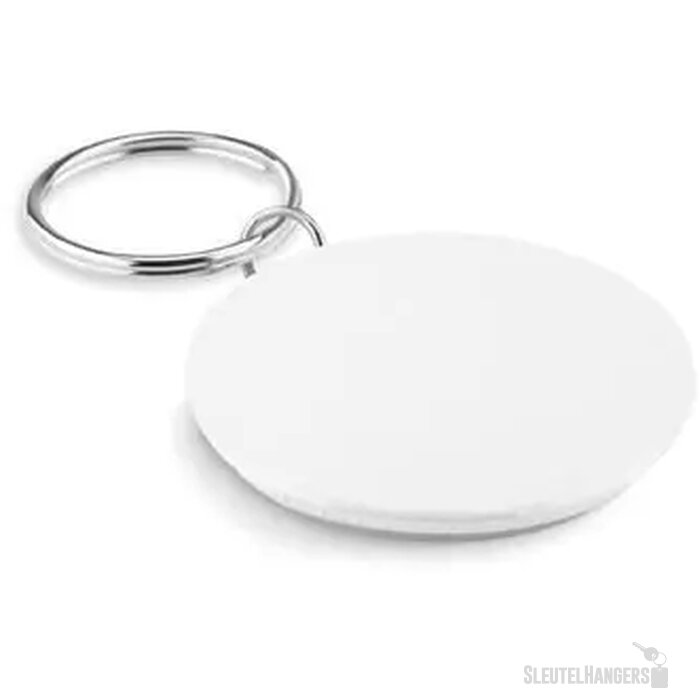 Sleutelhanger, metaal Pin key wit