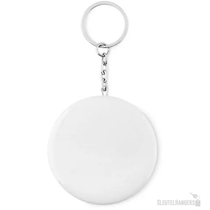 Sleutelhanger opener Pin flask mat zilver