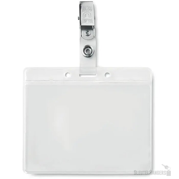 Badge holder pvc Clipbadge transparant