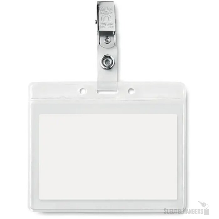Badge holder pvc Clipbadge transparant