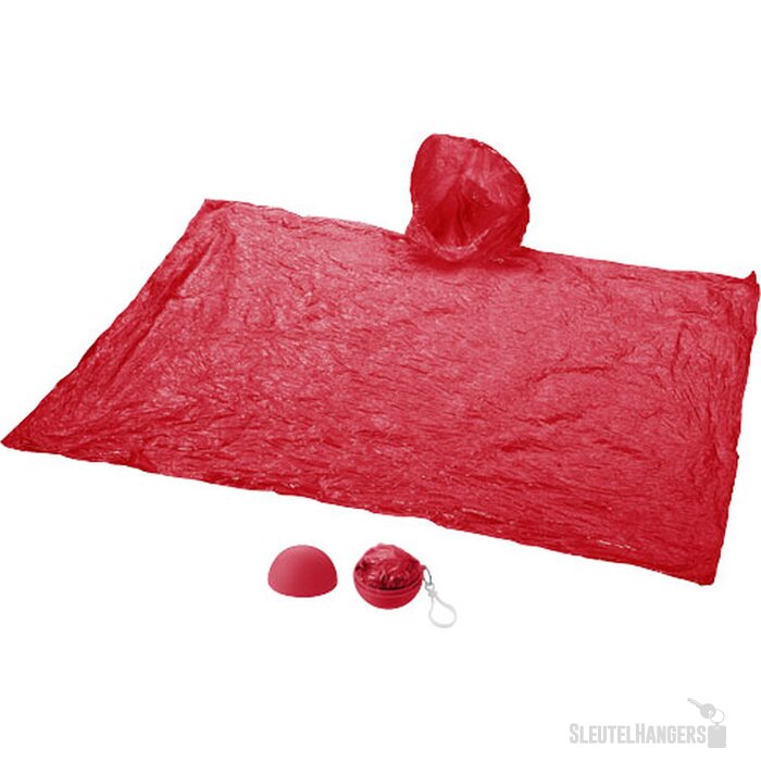 Xina regenponcho Rood