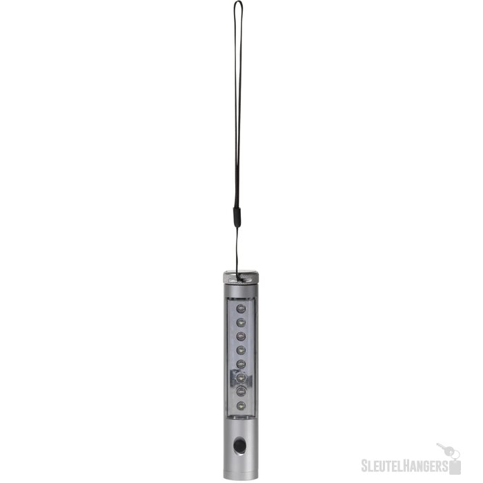 Zaklamp aluminium magneet zilver