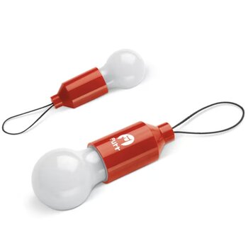 Sleutelhanger gloeilampje Rood Sleutelhanger gloeilampje Rood