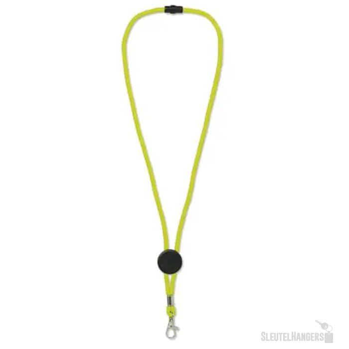 Paracord keycord Geel