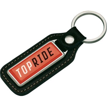 Sleutelhanger leer zwart Sleutelhanger leer zwart