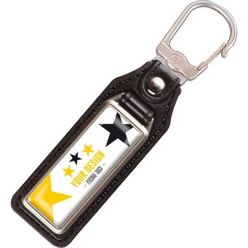Sleutelhanger metaal zwart / zilvermat Sleutelhanger metaal zwart / zilvermat