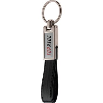 Sleutelhanger doming rechthoek zwart Sleutelhanger doming rechthoek zwart