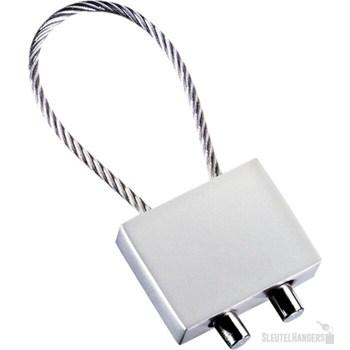 Sleutelhanger Cable Shiny zilver, glanzend zilver