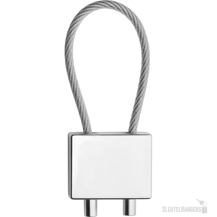 Sleutelhanger Cable Shiny zilver, glanzend zilver