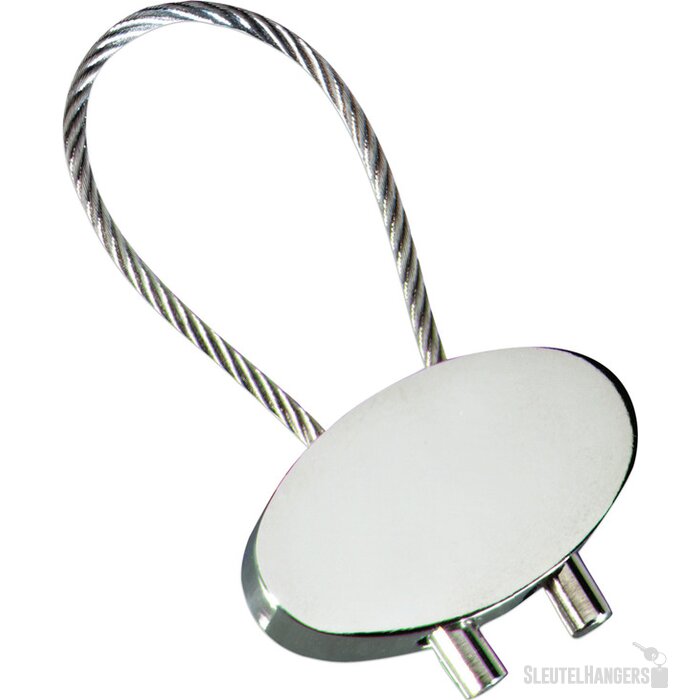 Sleutelhanger Cable Shiny zilver, glanzend zilver