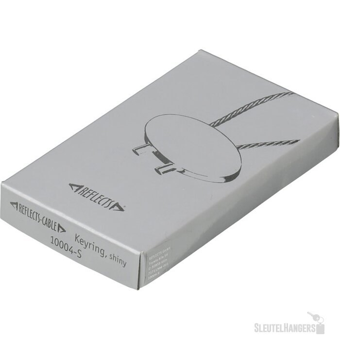 Sleutelhanger Cable Shiny zilver, glanzend zilver