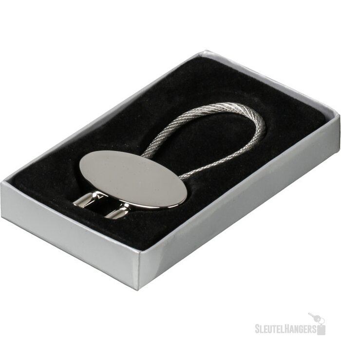 Sleutelhanger Cable Shiny zilver, glanzend zilver