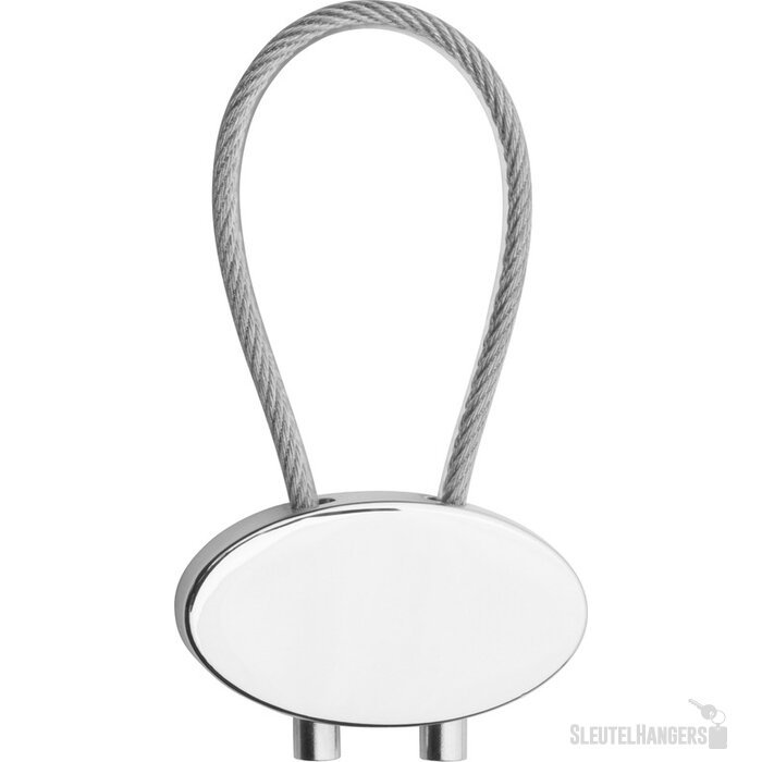 Sleutelhanger Cable Shiny zilver, glanzend zilver