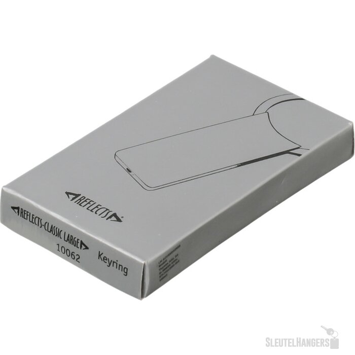 Sleutelhanger Classic Large in de kleur zilver