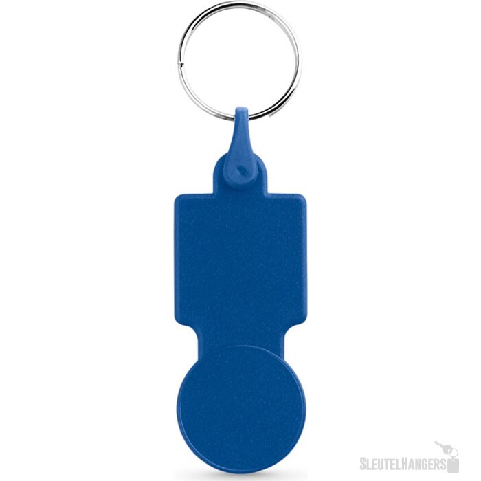 Sullivan  Muntvormige Sleutelhanger Voor Winkelwagen Blauw