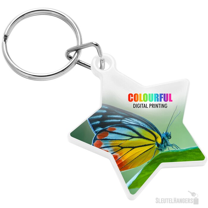 Sleutelhanger ster rood