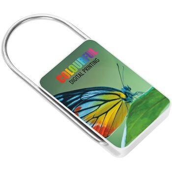 Sleutelhanger met beugel blauw