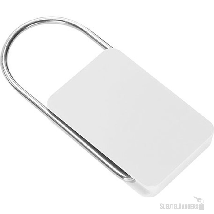 Sleutelhanger met beugel wit