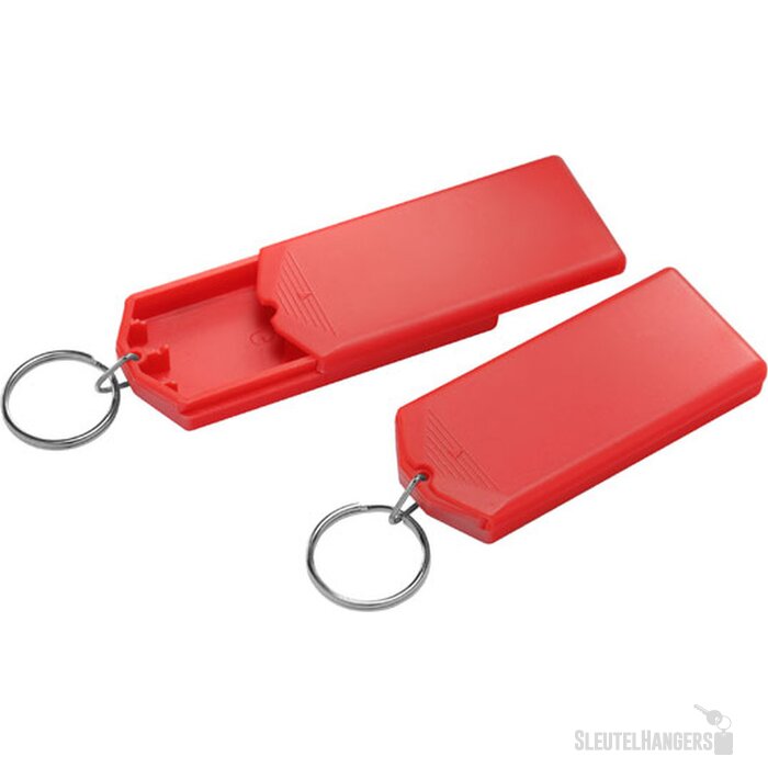 Sleutelhanger safebox rood