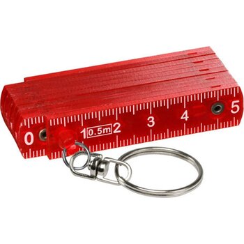 Sleutelhanger duimstok mini rood Sleutelhanger duimstok mini rood