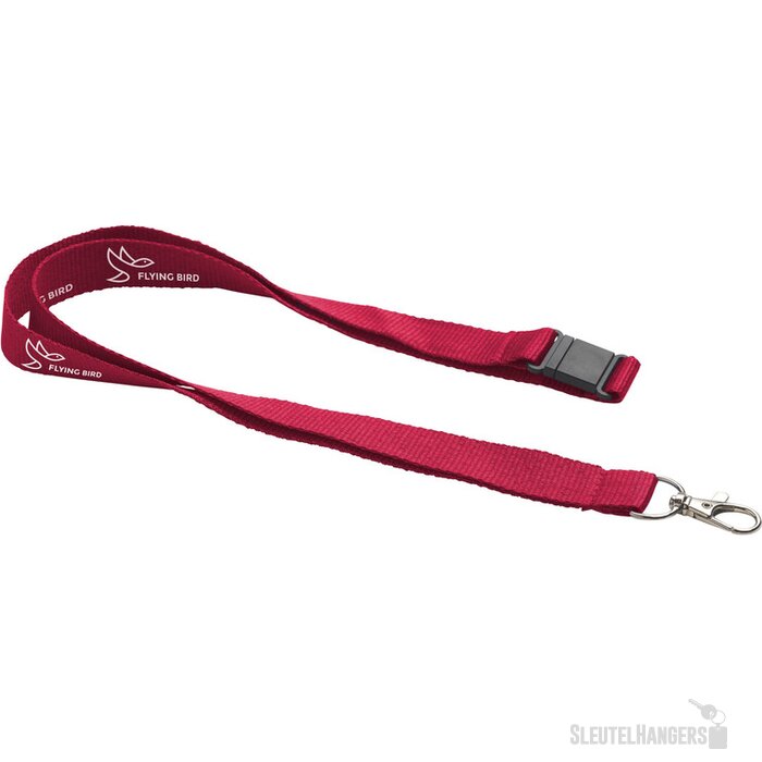 Rpet Lanyard Safety Keycord Rood