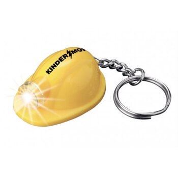 Sleutelhanger veiligheidshelm met lampje Geel Sleutelhanger veiligheidshelm met lampje Geel