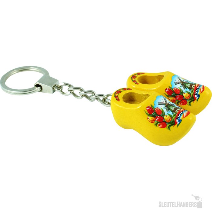 Keychain 2 shoes, yellow tulip