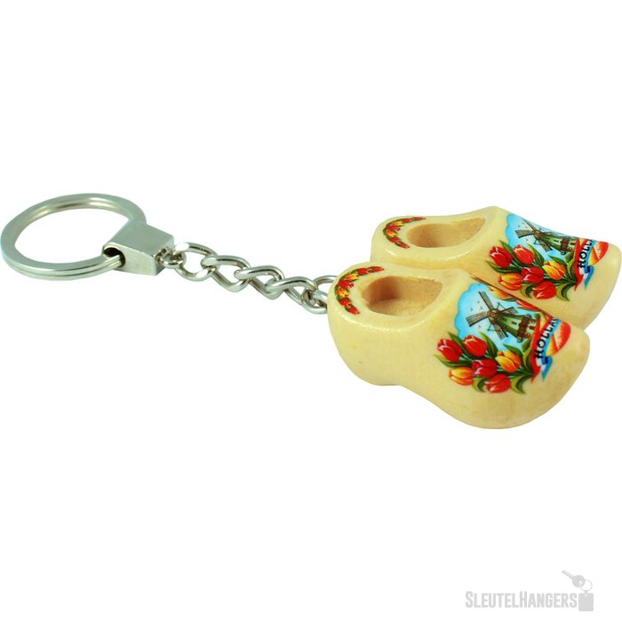 Keychain 2 shoes, varnished tulip