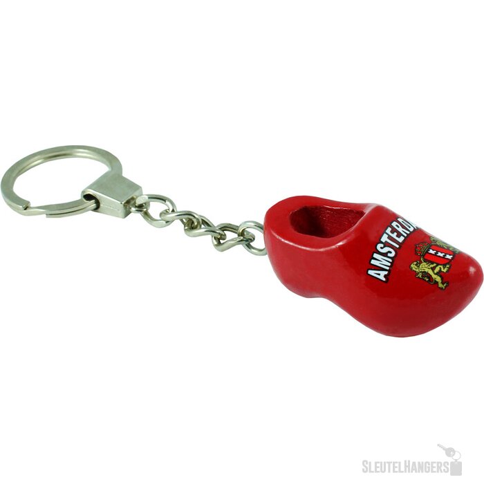 Keychain 1 shoe 4 cm, red Amsterdam