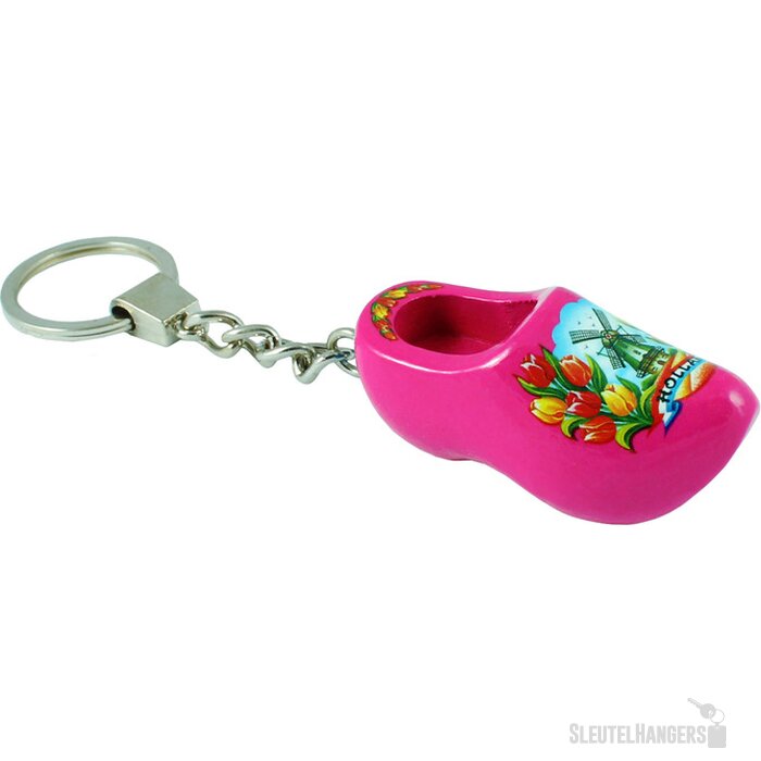 Keychain 1 shoe 5 cm, pink tulip