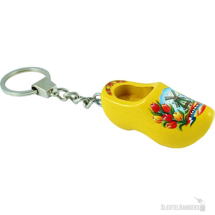 Keychain 1 shoe 5 cm, yellow tulip