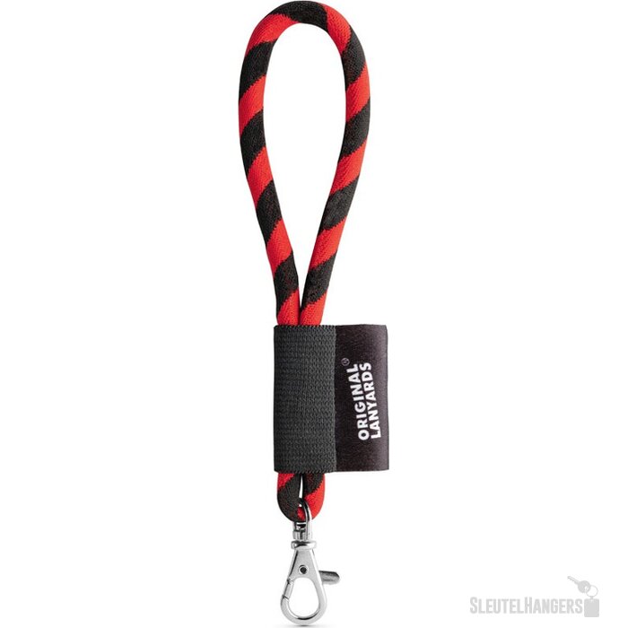 Lanyard Tube Korte Keycord Zwart