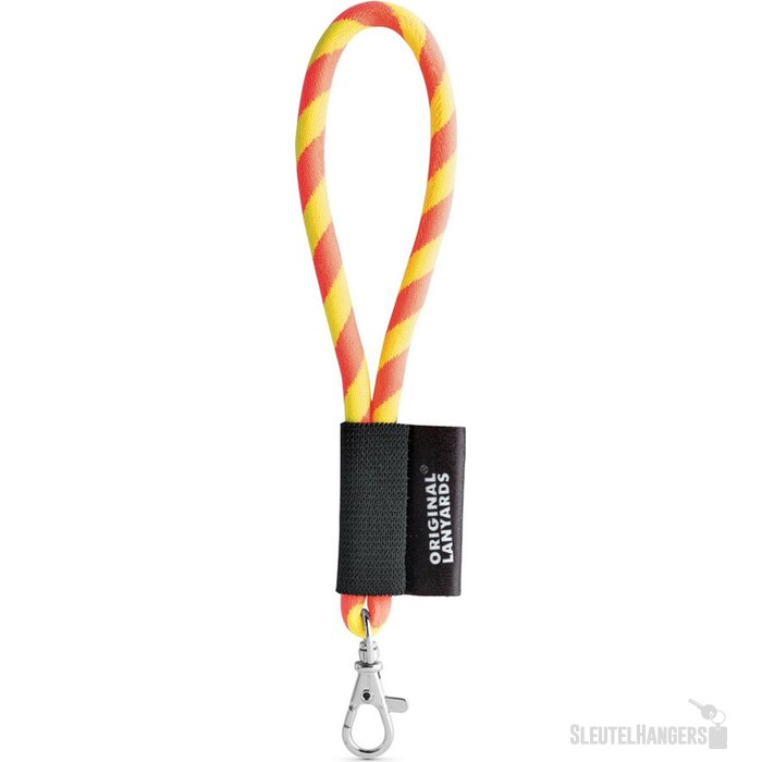 Lanyard Tube Korte Keycord Geel