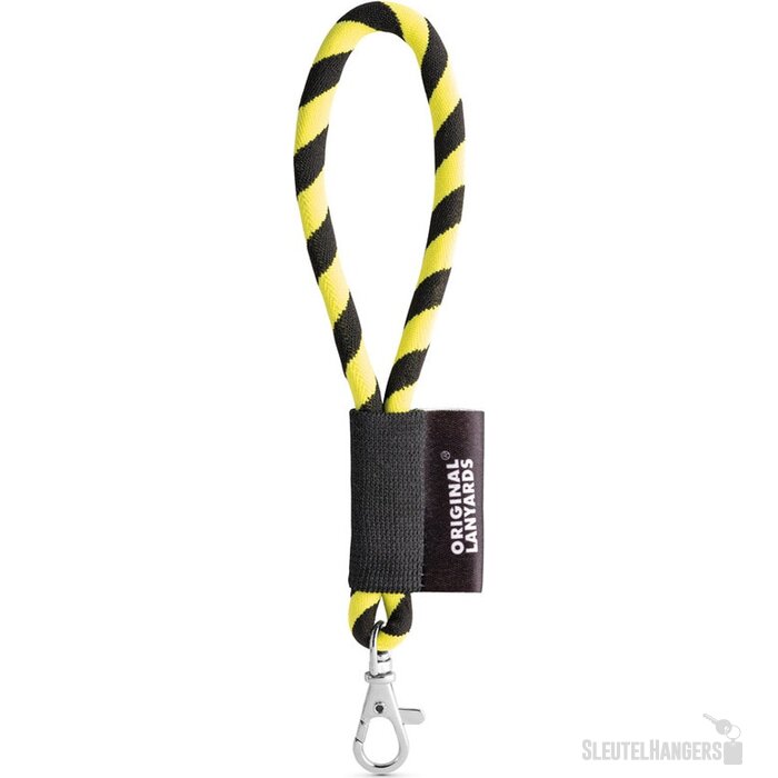 Lanyard Tube Korte Keycord Geel