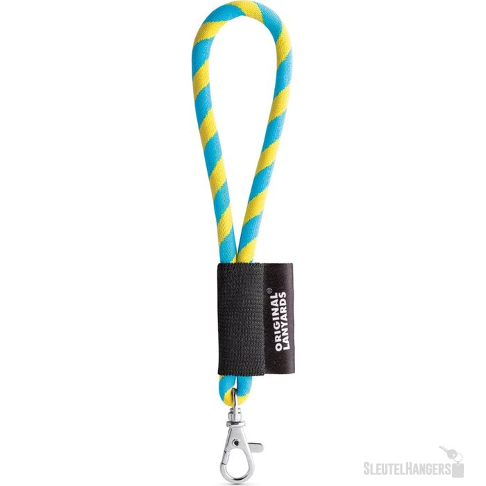 Lanyard Tube Korte Keycord Geel