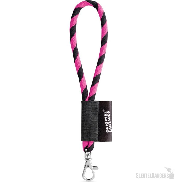 Lanyard Tube Korte Keycord Zwart