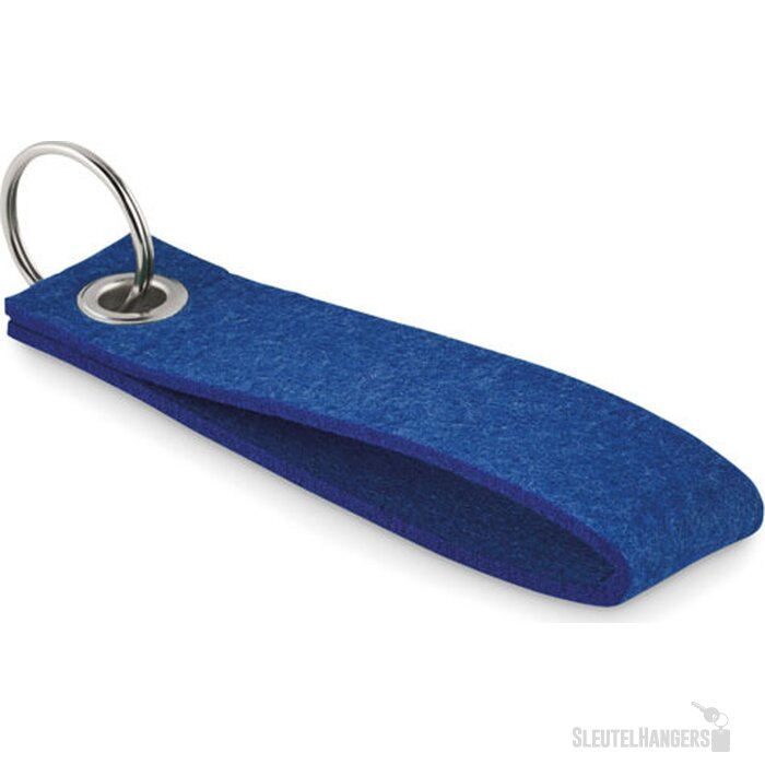 Rpet vilten sleutelhanger Suora royal blauw