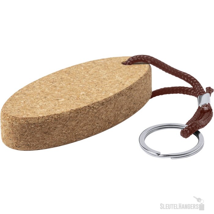 Drijvende Kurk Sleutelhanger Naturel