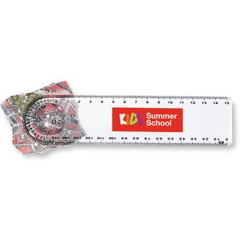 Liniaal met loep (15 cm) Transparant Liniaal met loep (15 cm) Transparant