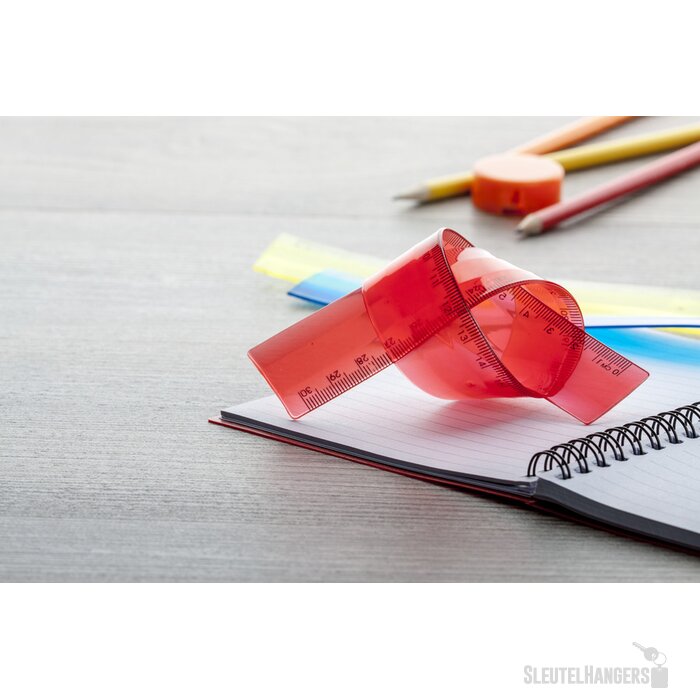 Flexibele liniaal (30 cm) Rood