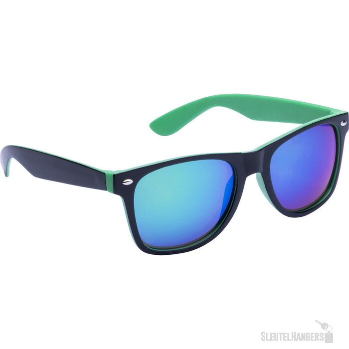 Two Tone Zonnebril Met Spiegelglazen Groen
