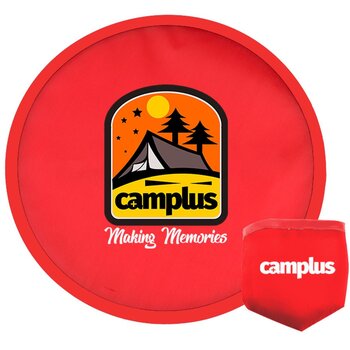Opvouwbare Frisbee Met Hoesje Rood Opvouwbare Frisbee Met Hoesje Rood
