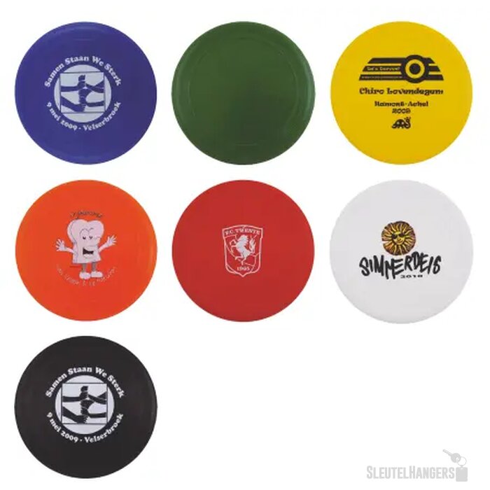 Gekleurde frisbee met ringen Zwart
